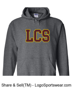 Adult LCS Gray Hoodie Design Zoom